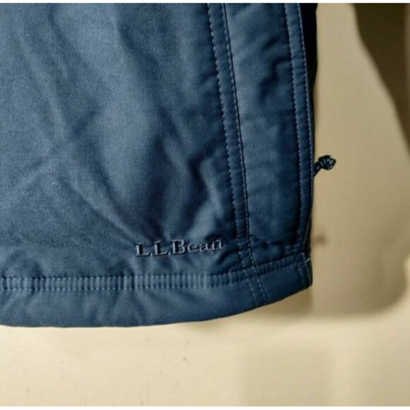 L.L Bean Blue Down Filled Puffer Coat Woman's Size Small - Picture 5 of 8